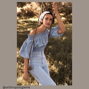 Anthropologie Porridge Ruby Off-The-Shoulder Pullover - New - XL